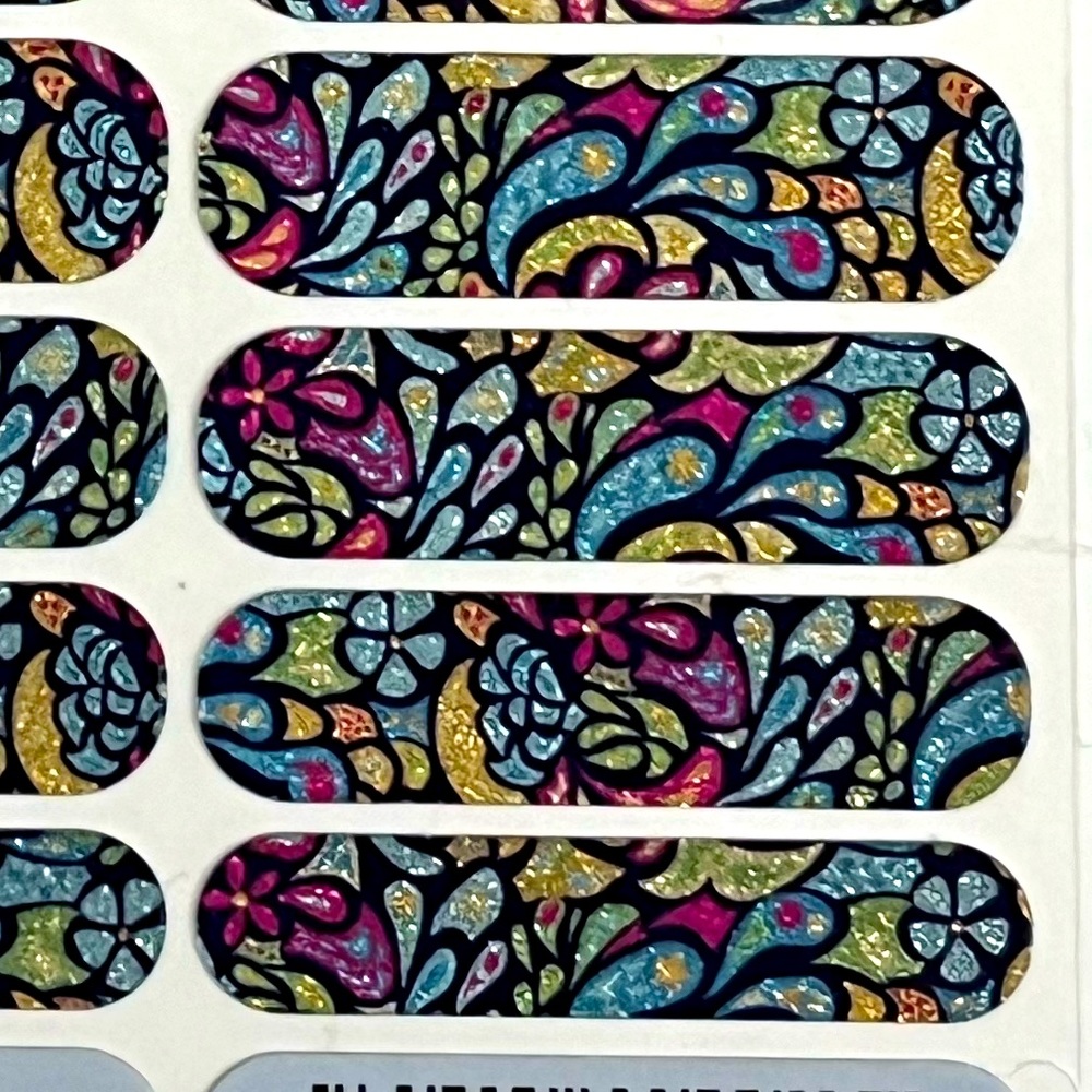 Jamberry Nail Wraps glitter floral style